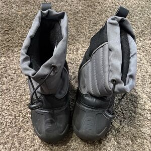 Kids Black and Gray Boots